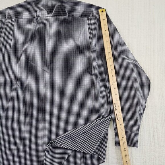 Ben Sherman Shirt Men's Large 16 32-33 Grey Check Long Sleeve Button Up EUC LN - Picture 12 of 15